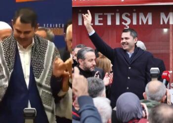 Murat Kurum’dan önce Kürtçe selam sonra bozkurt işareti