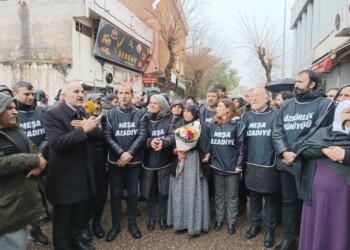 ‘Özgürlük Yürüyüşü’ Riha’da: Tecrit varsa demokrasi yok