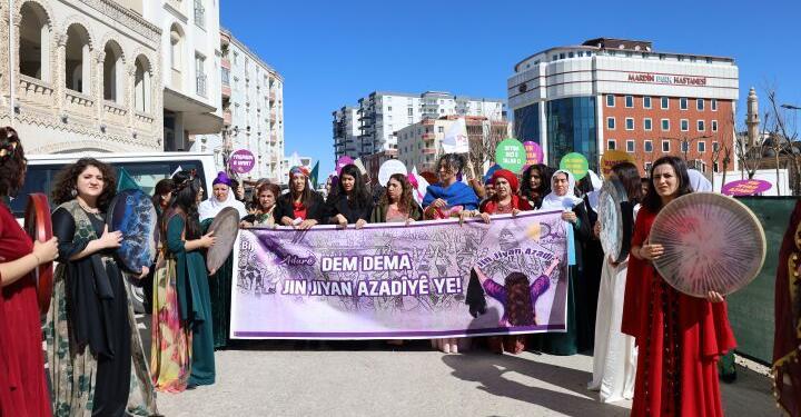 TJA’dan Mêrdîn’de 8 Mart startı: Jin jiyan azadî ile özgürlüğe doğru