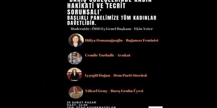 Amed’de ‘Barış sürecinde kadın hakikati ve tecrit sorunsalı’ paneli