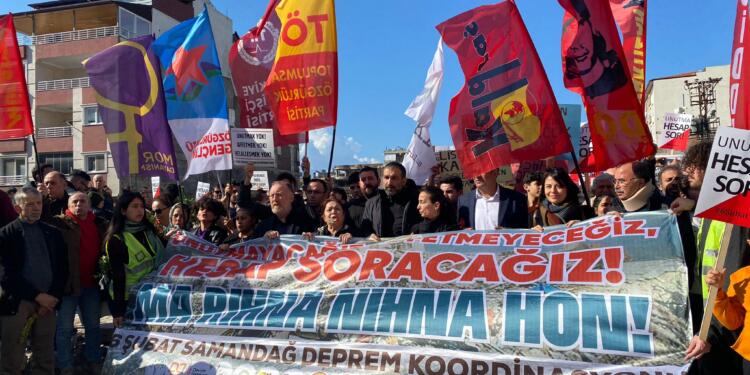 Samandağ ve Meletî’de yürüyüş: Afet değil, katliam