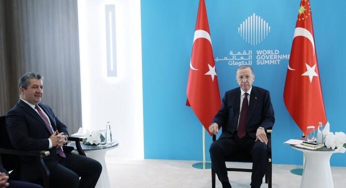 Erdoğan ile Barzani Dubai’de görüştü