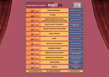 Amed Şehir Tiyatrosu Mart ayı programı