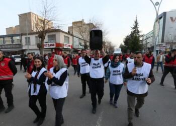 Özgürlük Yürüyüşçüleri Bismil sokaklarında yürüdü