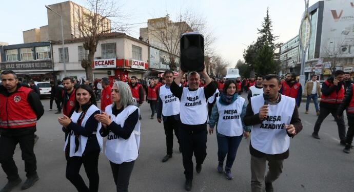 Özgürlük Yürüyüşçüleri Bismil sokaklarında yürüdü