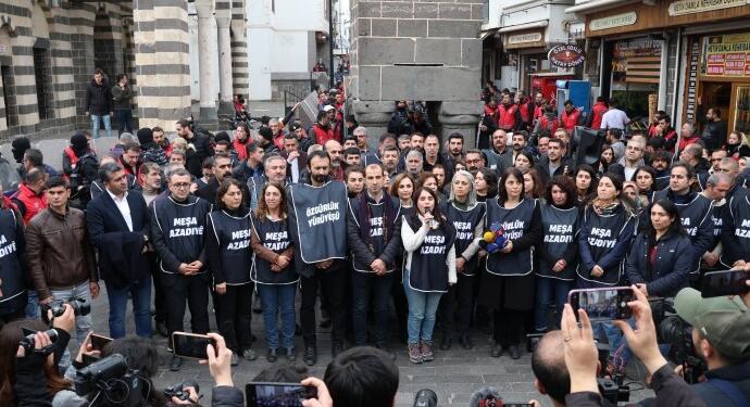 Özgürlük Yürüyüşçüleri Dört Ayaklı Minare’de açıklama yaptı