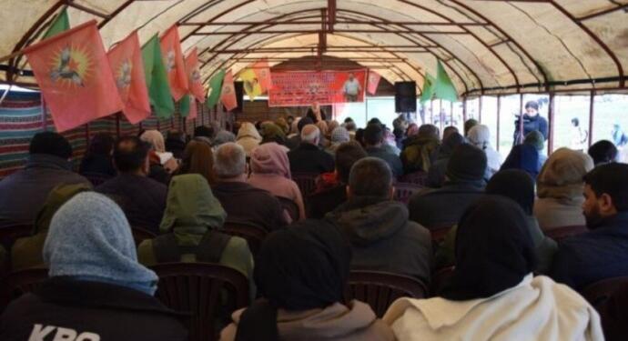 Rojava’da uluslararası komplo protestosu