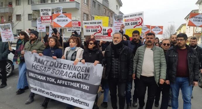 Ankara’da 6 Şubat eylemi: Bizi ölüme terk edenleri not ediyoruz, hesabını soracağız