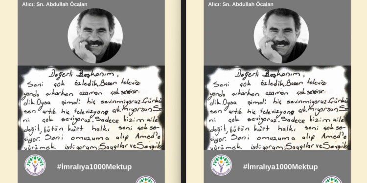 Dem Parti Gençlik Meclisi’nden ‘İmralı’ya 1000 Mektup’ kampanyası