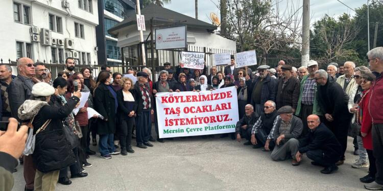 Mersin’de taşocağı protestosu