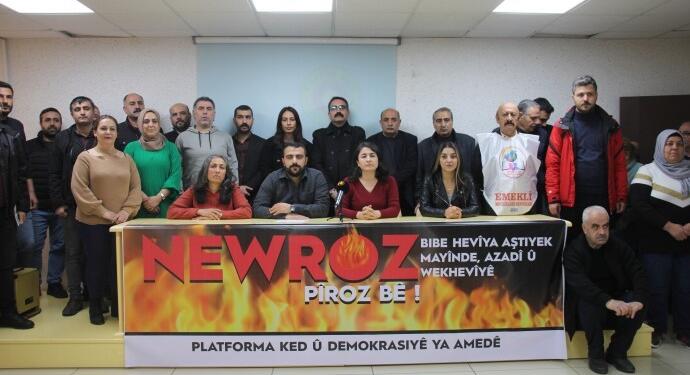Amed Emek ve Demokrasi Platformu halkların Newrozu’nu kutladı