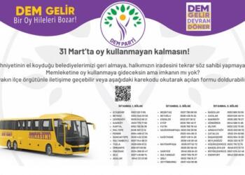 DEM Parti’den seçim öncesi hareketli seçmen için karekod uygulaması