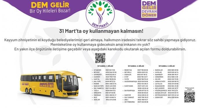 DEM Parti’den seçim öncesi hareketli seçmen için karekod uygulaması