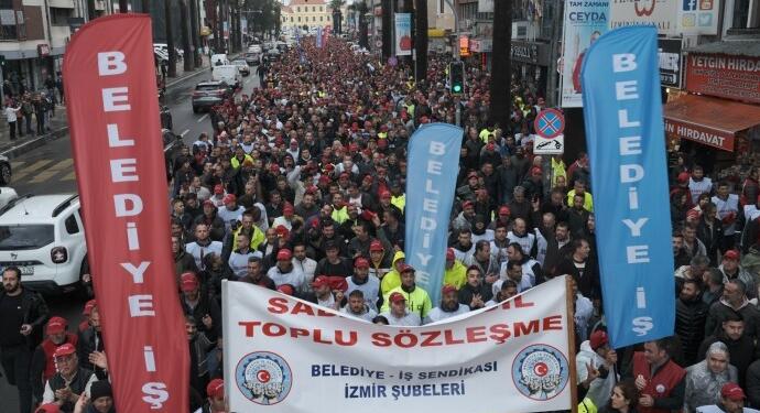 İzBB işçileri iş bıraktı