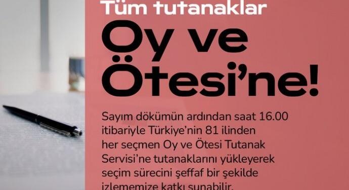 Oy ve Ötesi’nden ‘tutanak’ çağrısı