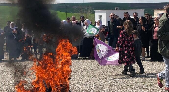 2024’ün ilk Newroz ateşi yakıldı