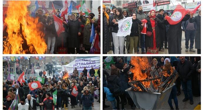 Newroz ateşi bu kez Battalgazi ve Haymana’da yakıldı