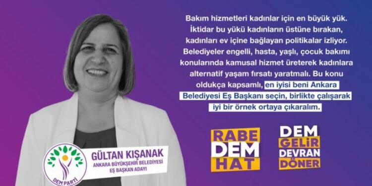Gültan Kışanak için dijital medyada kampanya videosu
