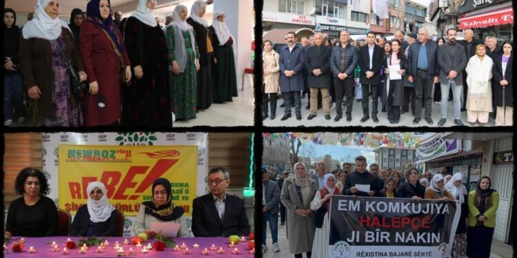 Halepçe ve Beyazıt katliamlarında yaşamını yitirenler anıldı: Mücadeleyi büyüteceğiz