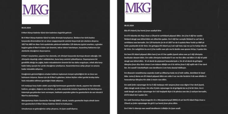 MKG: 8 Mart’ta alanlardayız