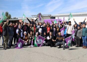 DBP Eş Genel Başkanları Êlih’te seçim çalışmalarında