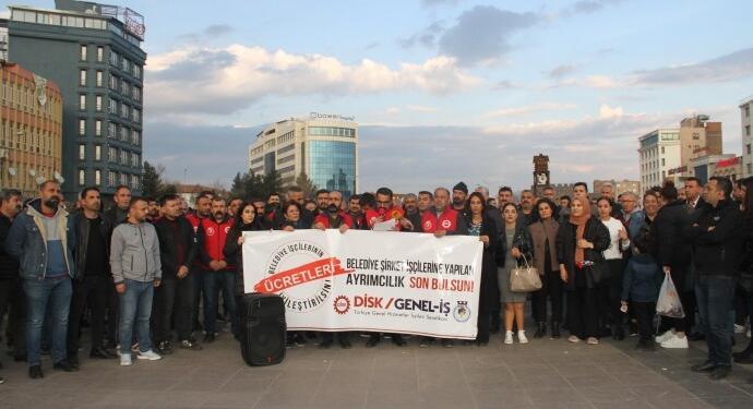Amed Büyükşehir Belediyesi işçilerinden ek protokol talebi