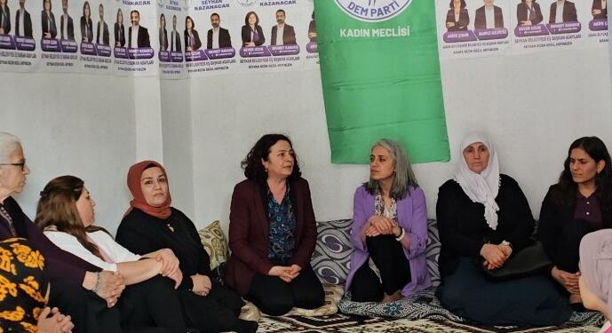 Uçar Adana’da halkla buluştu: Kadın özgürleştikçe iktidar kaybedecek