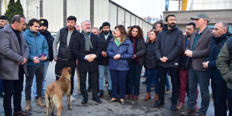 Beştaş ve Çepni Tuzla’da tersane işçileriyle buluştu