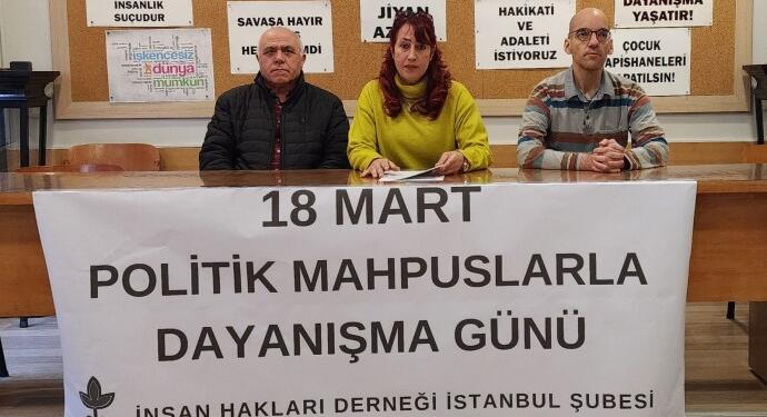 İHD Hapishane Komisyonu: Politik mahpus sayısı giderek artıyor