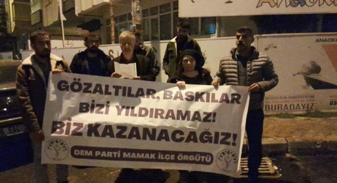 DEM Partiden gözaltılara tepki: Mücadelemizi engelleyemeyeceksiniz