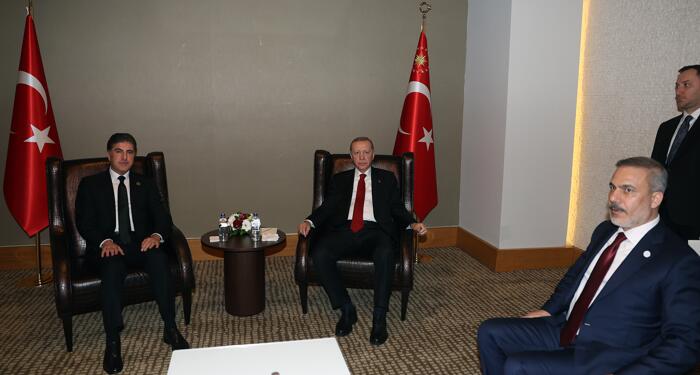 Erdoğan, Barzani ile görüştü