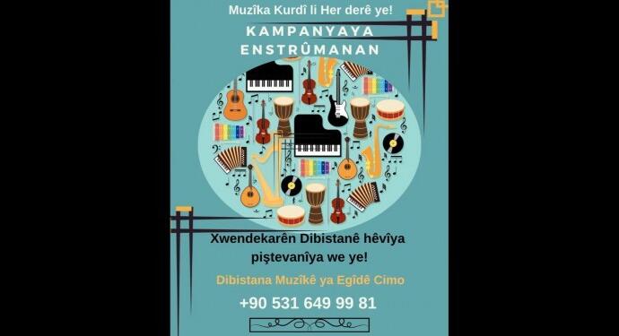 Egîdê Cimo Müzik okulu enstrüman desteği için kampanya başlattı
