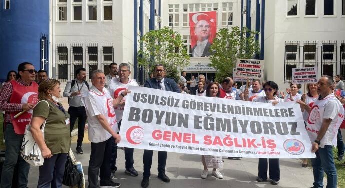 Sendika temsilcisi olan kanser hastası sağlıkçı riskli alanda görevlendirildi