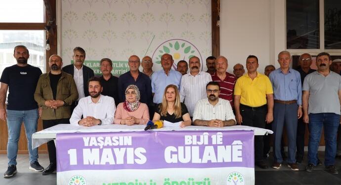 DEM Parti Mersin İl Örgütü’nden 1 Mayıs çağrısı
