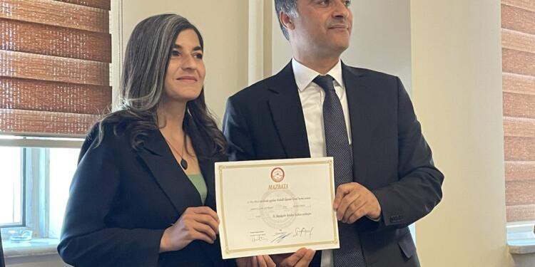 Eşbaşkanlar Zeydan ve Şedal mazbatalarını aldı