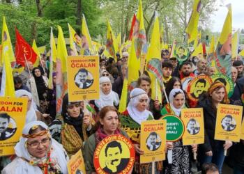Avrupa Konseyi önünde Abdullah Öcalan için miting: Sessizliği artık kabul etmeyeceğiz