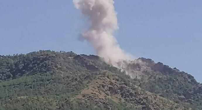 Bradost bölgesi bombalandı