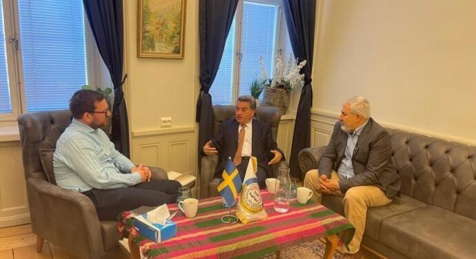 Özerk Yönetim heyeti İsveç’te temaslarda bulundu