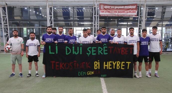 DEM Parti Gençlik Meclisi’nden motivasyon maçı