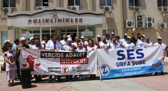 Sağlıkçıların ‘vergide adalet’ eylemi sürüyor: İsrafın kaynağı biz değiliz