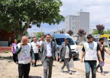 Semsûr’de Kobanê Davası için bildiri dağıtımı