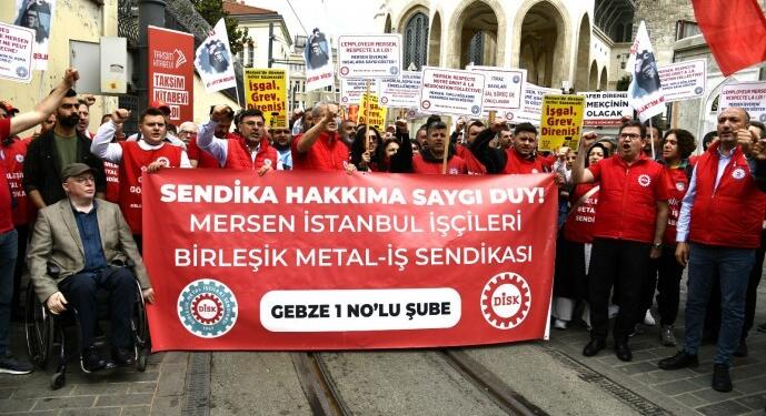 Grevdeki işçilerden açıklama: Mersen işçisi köleniz değil