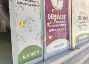 Bêrecûk’te ikinci saldırı: DEM Parti binasının camları kırıldı
