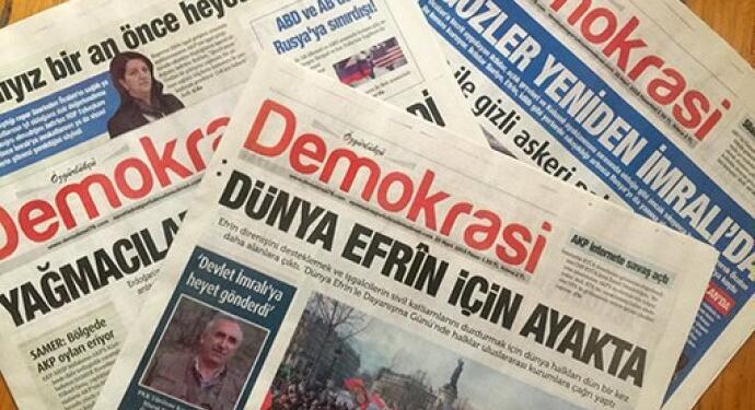 Özgürlükçü Demokrasi çalışanlarına ceza