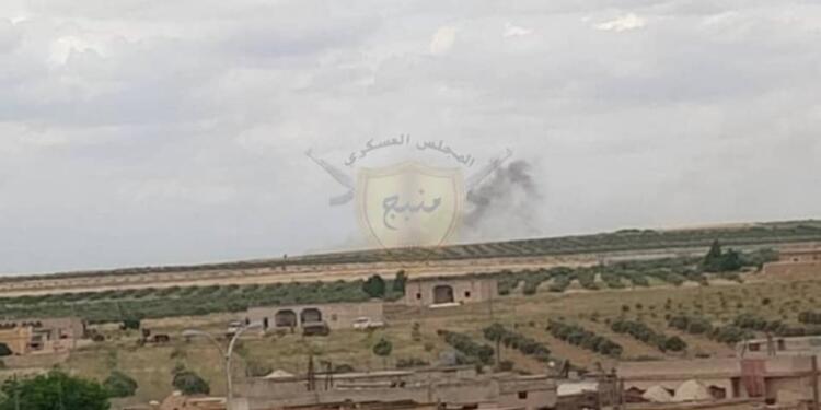 Minbic’e obüs saldırısı