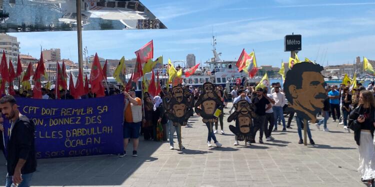 Marsilya’da ‘Öcalan’a özgürlük’ yürüyüşü