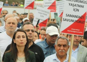 Hatimoğulları Samandağ’da konuştu: Toprağımızın bir karışını vermeyeceğiz