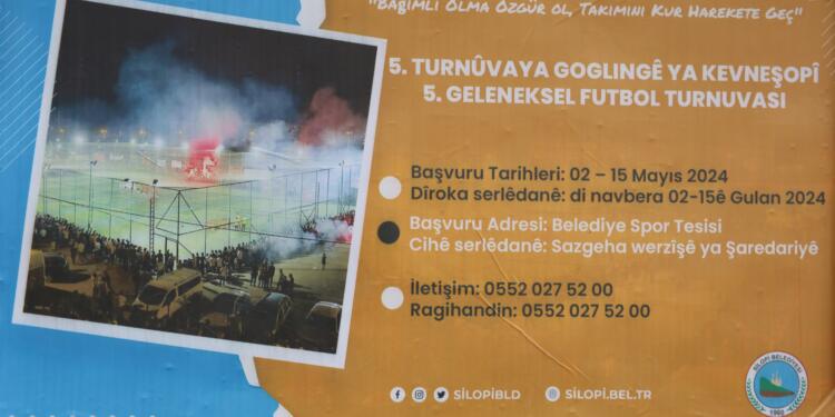 Botan Gülistan Doku Futbol Turnuvası 100 takımla sahada olmayı hedefliyor