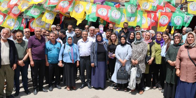 DEM Parti Curnê Reş’te seçim çalışmalarını hızlandırdı