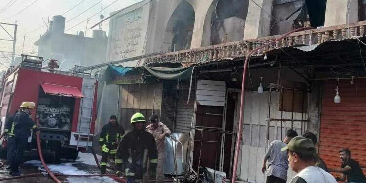 Son üç ayda 10’uncu yangın: Kerkük’teki tarihi Qeyserî Pazarı da yandı
